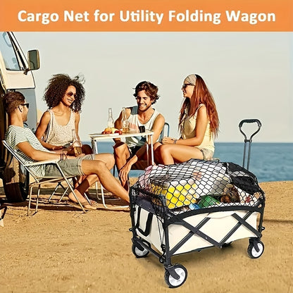 Red de carga plegable para coche, resistente, de 36 x 30 pulgadas, nailon duradero, ampliable y fácil de instalar para SUV, furgonetas y carritos, perfecta para la playa, el jardín y los viajes