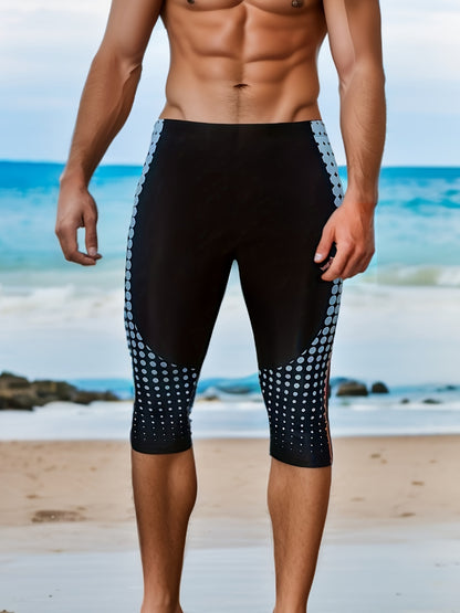 Pantalones Capri de natación para hombre, pantalones de traje de baño, ropa interior para hombre, playa de verano