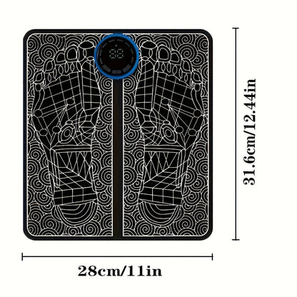 Almohadilla de masaje recargable, paquete de una, con múltiples modos y niveles de intensidad para cada modo, adecuada para masajes de cuerpo completo. Ligera y fácil de transportar, adecuada para uso doméstico y como regalo navideño