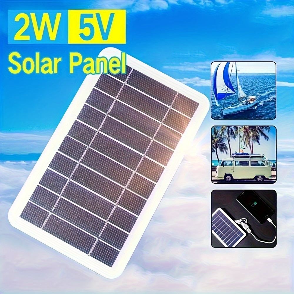 1 panel de carga solar portátil para exteriores, cargador solar USB impermeable, adecuado para viajes y campamentos al aire libre, energía móvil, banco de carga de teléfono móvil, linterna, ventilador