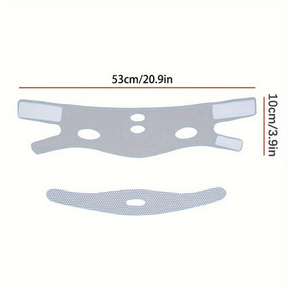 Estiramiento Facial con cara de sueño, moldeador en V, vendaje adelgazante Facial, elevación de forma de relajación, Reduce la barbilla doble, banda para adelgazar el rostro, masaje