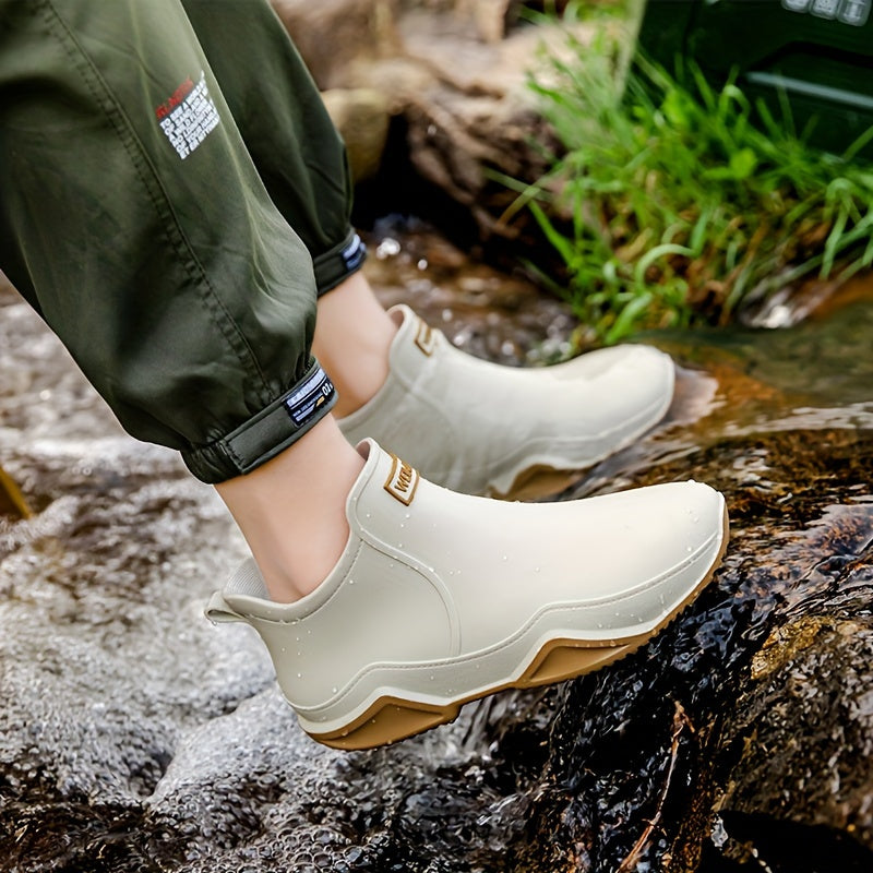 Botas de lluvia antideslizantes para cocina al aire libre, zapatos impermeables para motocicleta, zapatos para la lluvia, zapatos de goma, zapatos de agua, zapatos de pesca para mujeres y hombres