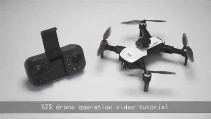 Drone S2S de larga resistencia, baterías duales, con cámara dual, WiFi FPV, mantenedor de altura cuadricóptero plegable dual, experimente la alegría del vuelo con drones, control remoto o operación dual con teléfono móvil, regalo para hombres princip