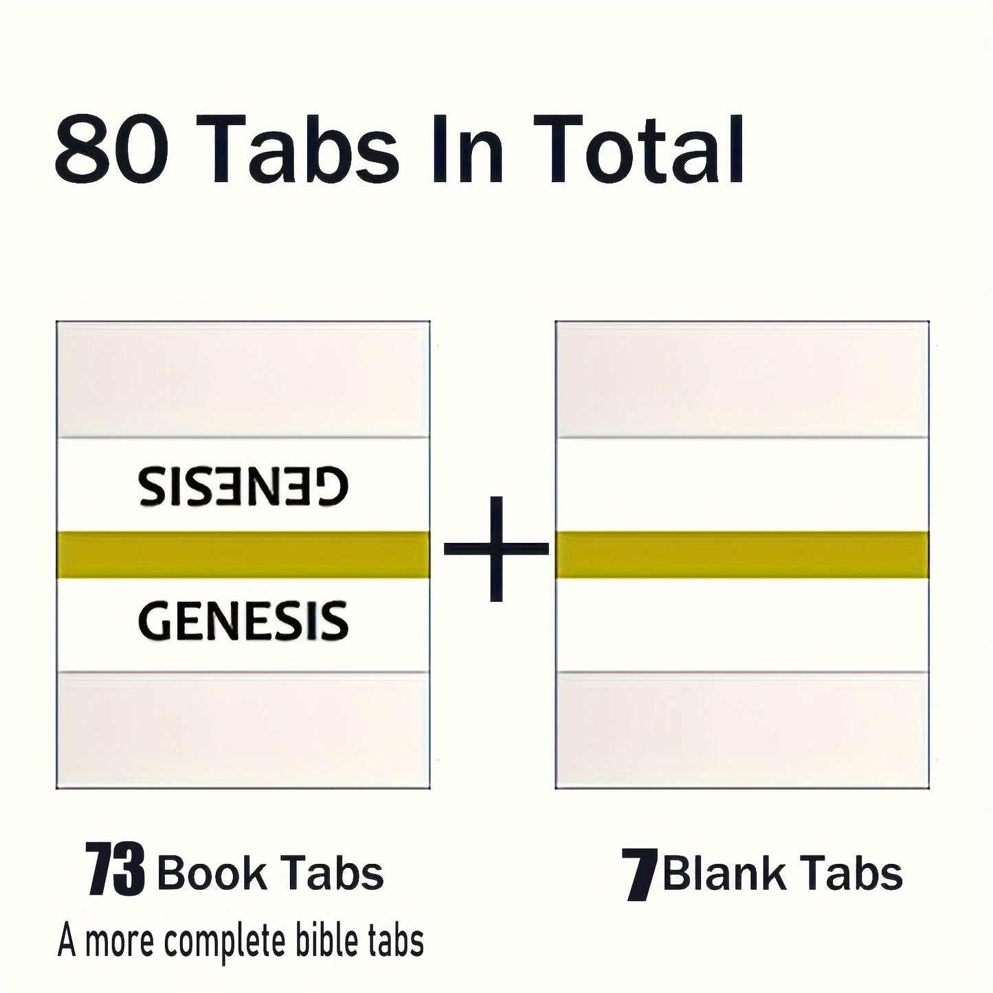 Pestañas de indexación de la Biblia, pestañas de índice de la Biblia, pestañas de índice adhesivas de la Biblia para el Antiguo y Nuevo Testamento, 80 pestañas que incluyen 64 libros y 16 pestañas de referencia, pestañas de libros, pestañas de etiqueta