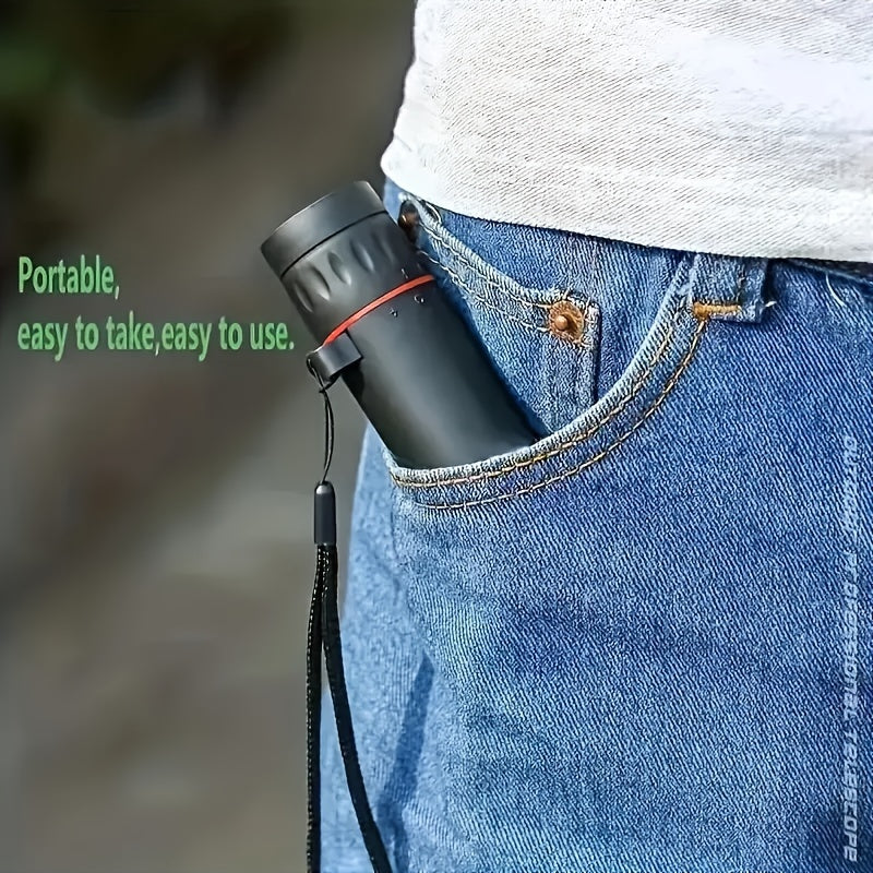 Monocular de aumento HD de 2000x25, telescopio portátil de un solo tubo de alta potencia, para acampar, caza, viajes, conciertos, pesca, regalo.