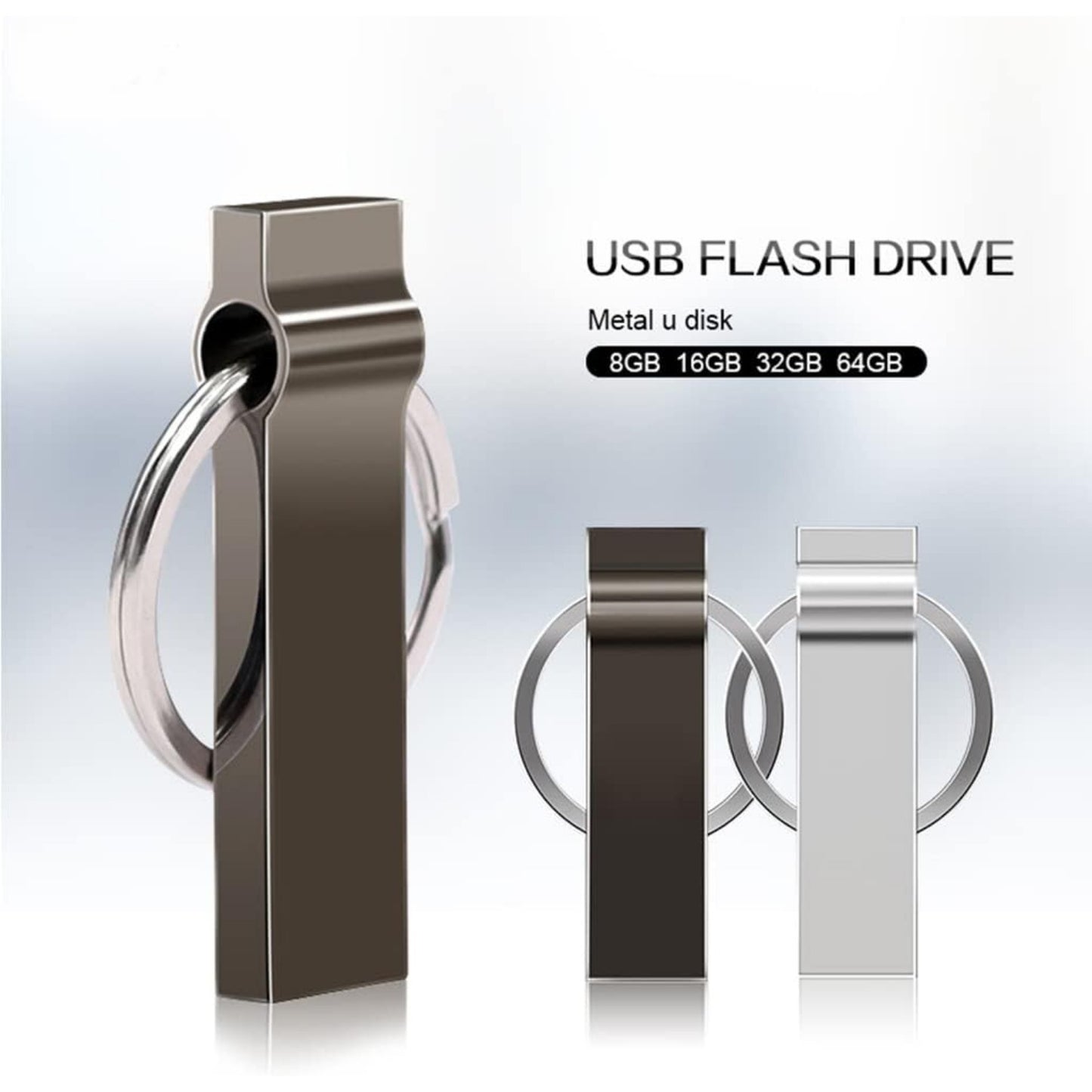 Unidad USB 2,0 de 1TB, unidad de llavero de aleación de aluminio, unidad de pulgar, Mini memoria USB, paquete de unidad USB de 1Tb de alta velocidad