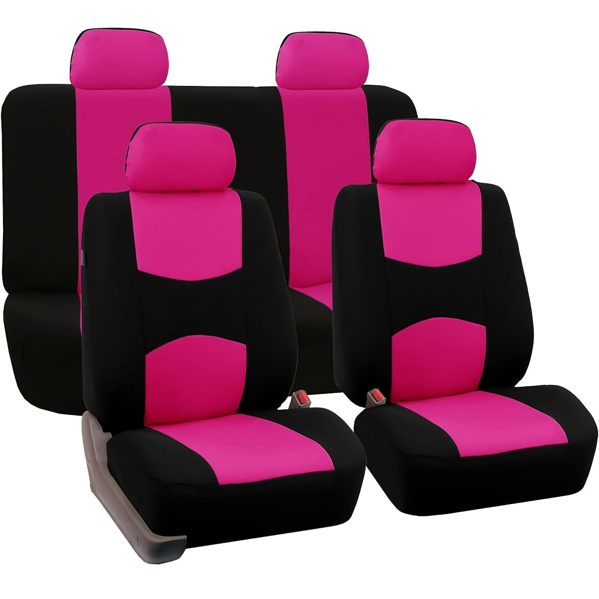 Funda de asiento de coche para 5 asientos, fundas de asiento de ajuste Universal para SUV, accesorios interiores, Protector de asiento de coche para coches, camiones y SUV