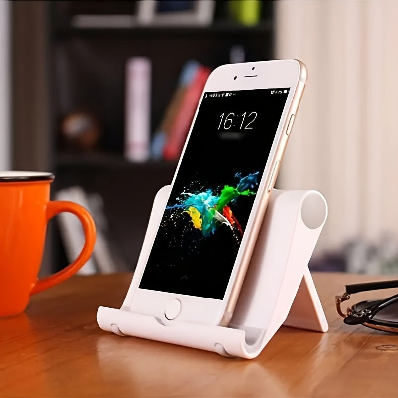 Soporte para teléfono celular Soporte ajustable multiángulo Durable antideslizante NEGRO/BLANCO, Soporte para teléfono celular para escritorio, Soporte plegable para teléfono celular Soporte para teléfono móvil, Soporte para tableta ajustable Compati