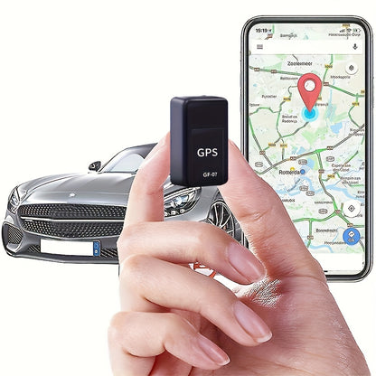 Localizador GPS GF07 Mini localizador de seguimiento Seguimiento en tiempo real Posicionamiento remoto de vehículos Grabación de teléfono móvil Instrumento de prevención de pérdida auditiva Modo de espera prolongado