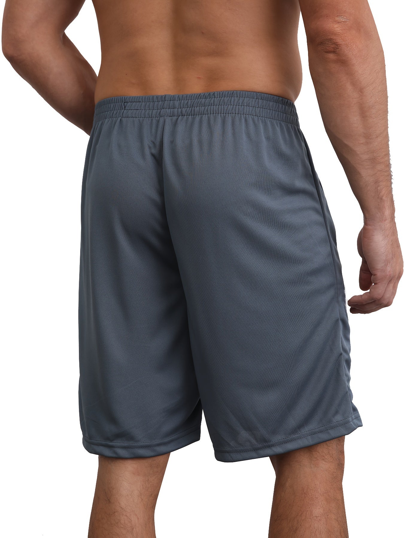 Pantalones cortos activos con bolsillos y cremallera para hombre, pantalones cortos deportivos elásticos elegantes de secado rápido, cómodos y transpirables, para baloncesto y Fitness, 5 uds.