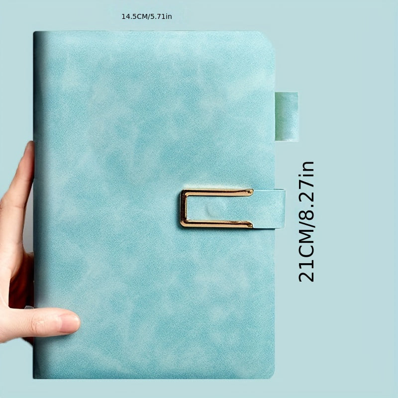 Cuaderno vintage A5 encuadernado en piel con tapa blanda personalizada y marcapáginas, perfecto para reuniones de negocios y vida universitaria