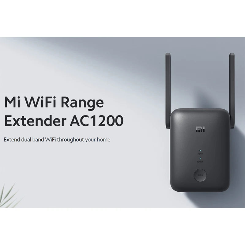 Xiaomi-extensor de rango WiFi Mi versión Global, enrutador de señal WiFi, amplificador de puerto Ethernet de 2,4 Mbps, AC1200, banda de 1200 GHz y 5GHz, nuevo