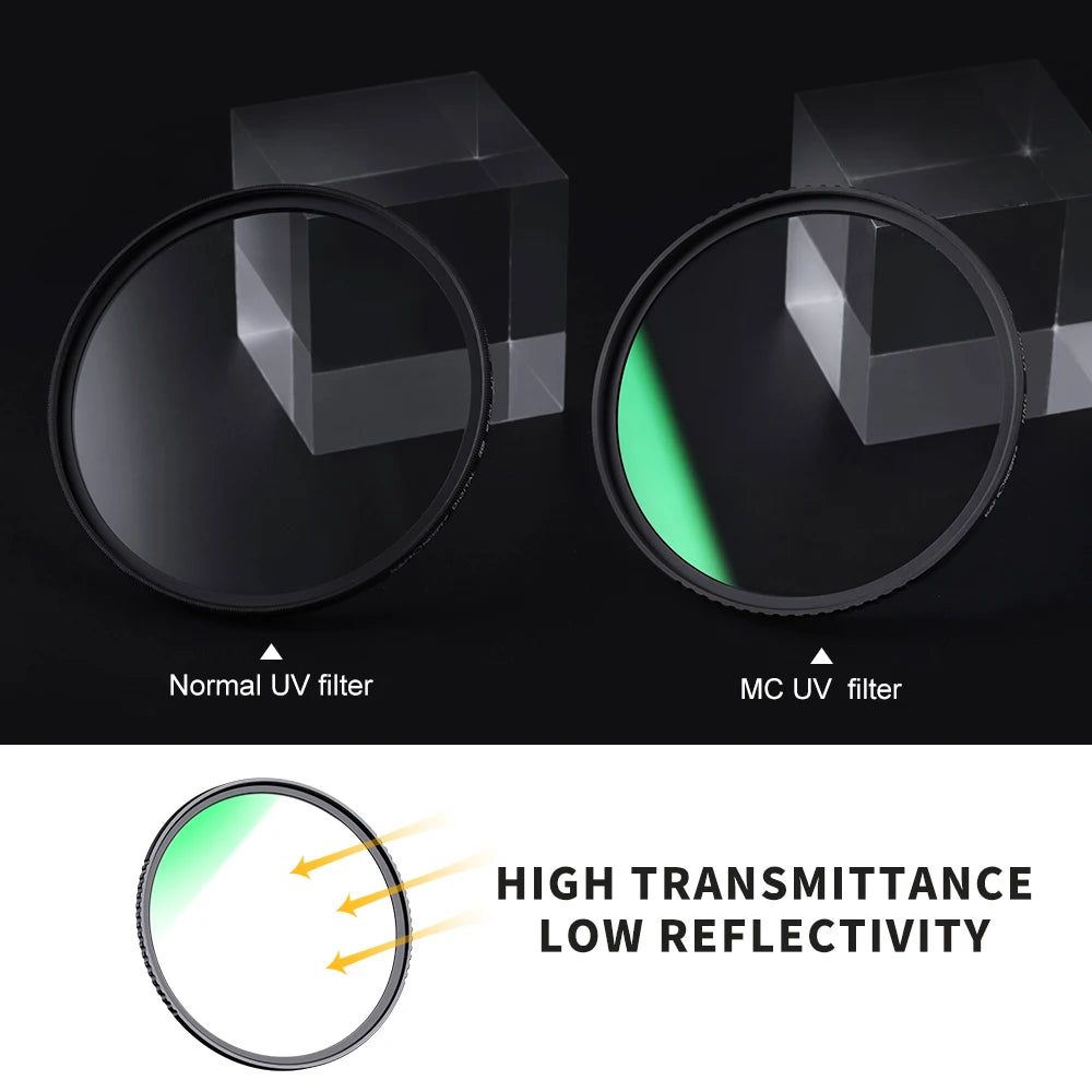 K &amp; F CONCEPT lente de filtro UV MC, óptica ultrafina con protección multicapa, 37mm, 49mm, 52mm, 58mm, 62mm, 67mm, 77mm, 82mm