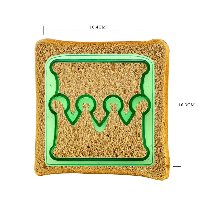 Molde cortador de sándwiches DIY para niños, molde de corte de alimentos, molde para galletas, pan, regalo, forma linda, DU FAIS 3,4,5,12 piezas