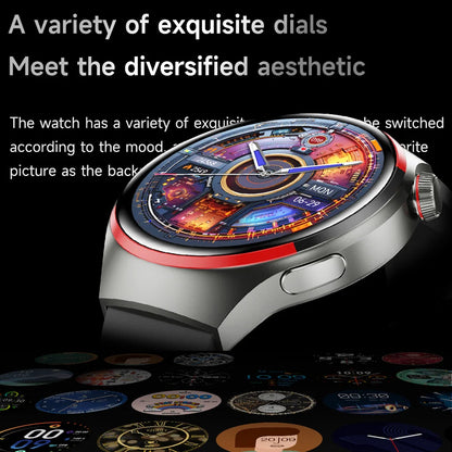 GT4 Pro-reloj inteligente con GPS para hombre y mujer, pulsera con Pantalla AMOLED HD, Bluetooth, llamadas, NFC, IP68, resistente al agua, control del azúcar en la sangre