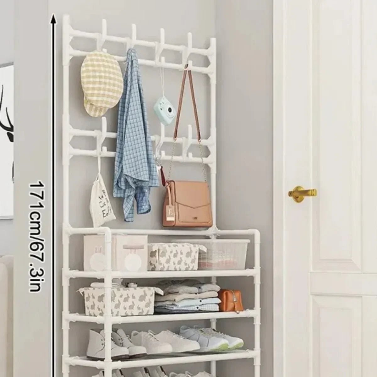 Shoe Multi-ayer Rack DIY Organizer Clothes Storage Load-bearing Organizer Hat Hanger Household Shoes  Multifunctional Shoe Rack