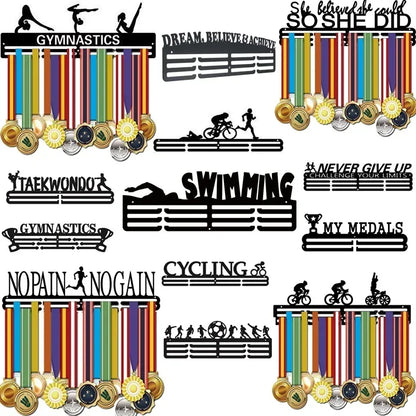 Marathon Race Medal Display Rack, Holder Hanger, Organizer for Wall, Running Sports