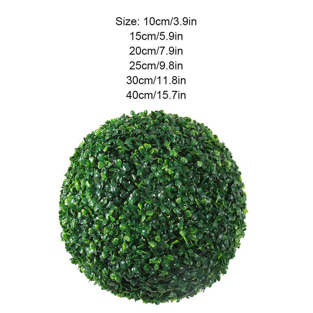 Eco-friendly Artificial Plant Ball Realistic Appearance Long-lasting Durability Indoor Or Outdoor