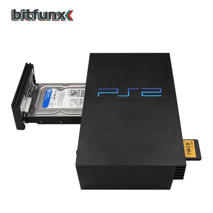 BitFunx-adaptador SATA para GameStar, Compatible con disco duro HDD de 2,5 o 3,5 pulgadas para PlayStation 2, consola de juegos PS2