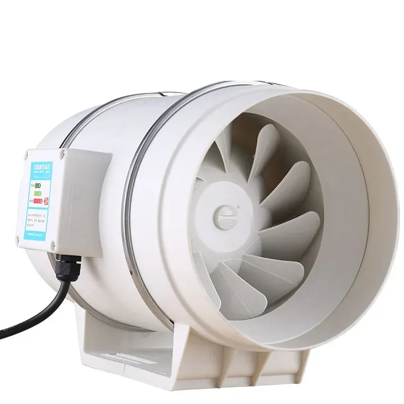 Ventilador de escape silencioso para el hogar, conducto de ventilación en línea de 4/5/6 pulgadas, 220V, para baño, cocina, inodoro, pared