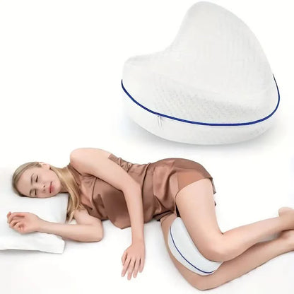 Almohada de algodón con memoria corporal para hombre y mujer, cojín ortopédico de espuma para aliviar el dolor de las piernas, los muslos, las caderas y la espalda, para uso en el hogar y para dormir