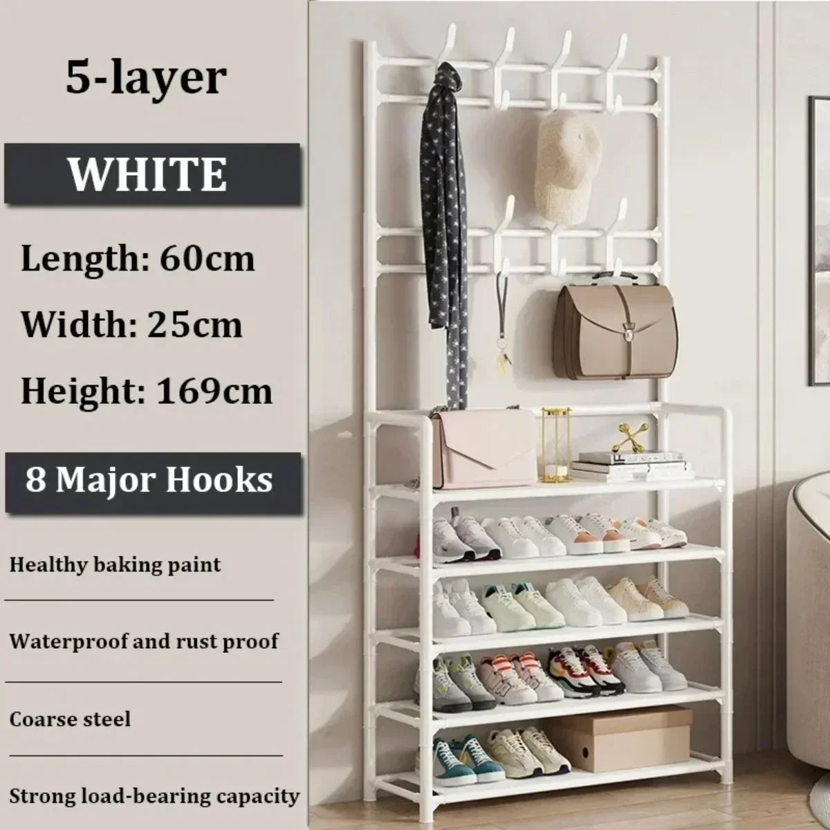 Shoe Multi-ayer Rack DIY Organizer Clothes Storage Load-bearing Organizer Hat Hanger Household Shoes  Multifunctional Shoe Rack