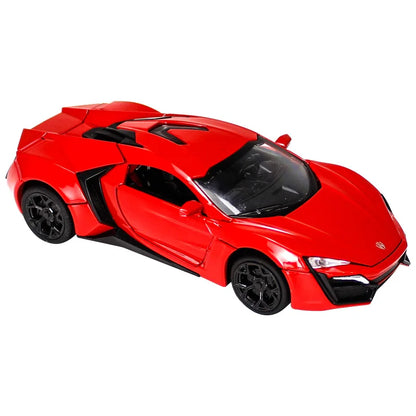 Modelo de coche deportivo Lyken Hyper Fast, vehículo de juguete fundido a presión, coches furiosos, juguetes de decoración para niños, 1:32