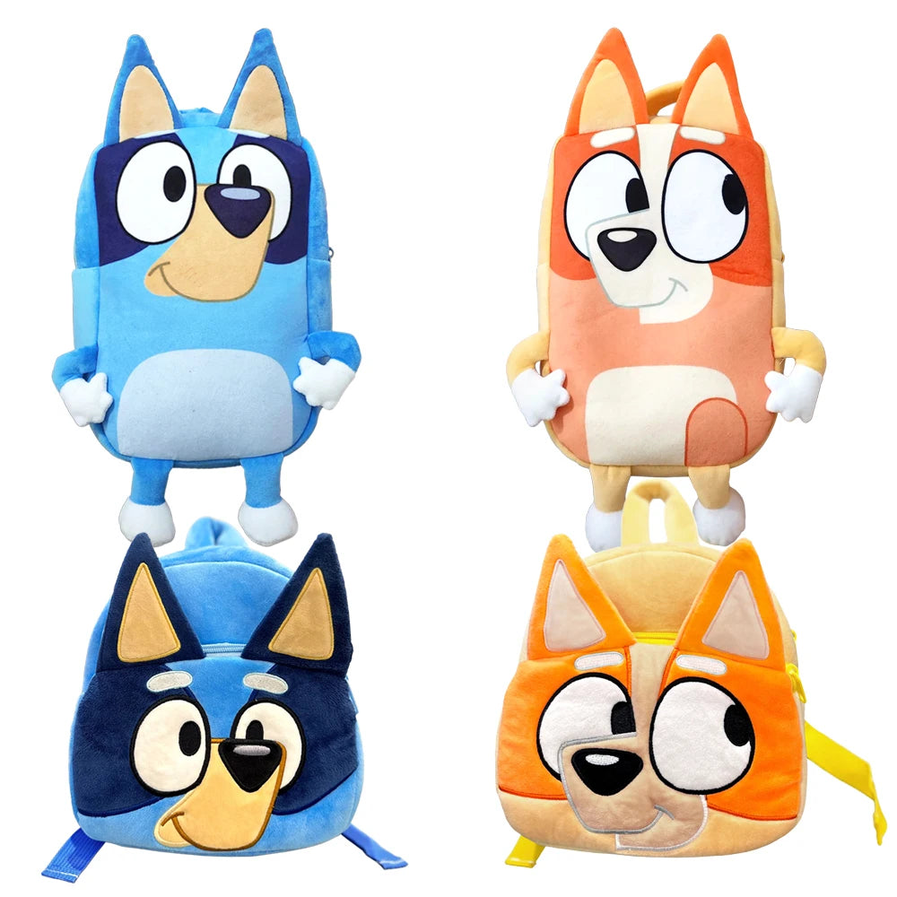 Mochila de dibujos animados Bluey Bingo para niños, figura de Anime familiar, mochila escolar para niños, regalos para niños