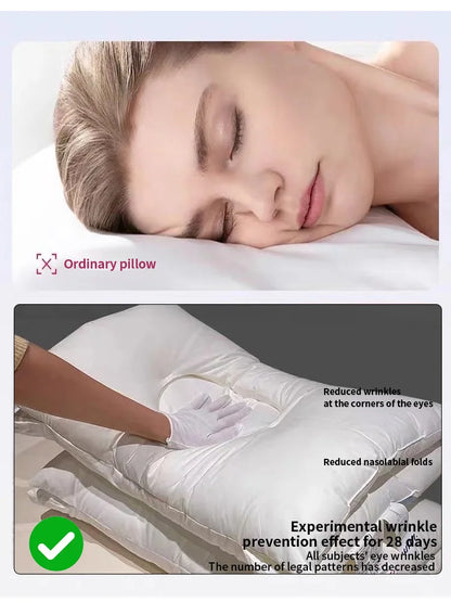 Almohadas suaves para aliviar el dolor de cuello, almohada antiarrugas antironquidos, ayuda a dormir