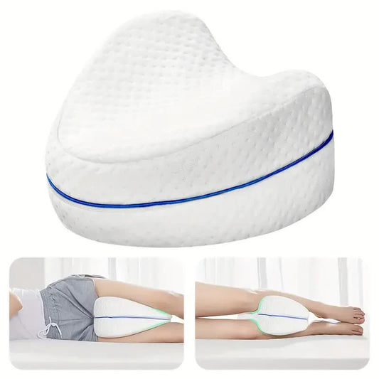 Almohada de algodón con memoria corporal para hombre y mujer, cojín ortopédico de espuma para aliviar el dolor de las piernas, los muslos, las caderas y la espalda, para uso en el hogar y para dormir