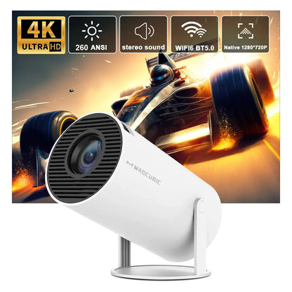 Magcubic-proyector HY300 Pro, 4K, Android 11, Dual, Wifi6, 260ANSI, Allwinner H713, BT5.0, 1080P, 1280x720P, cine en casa, proyector al aire libre