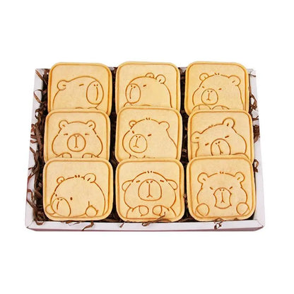 Molde para hornear Capybara, sello para hornear, molde para Fondant, galleta divertida de dibujos animados, cortadores de galletas de animales para hacer Fondants