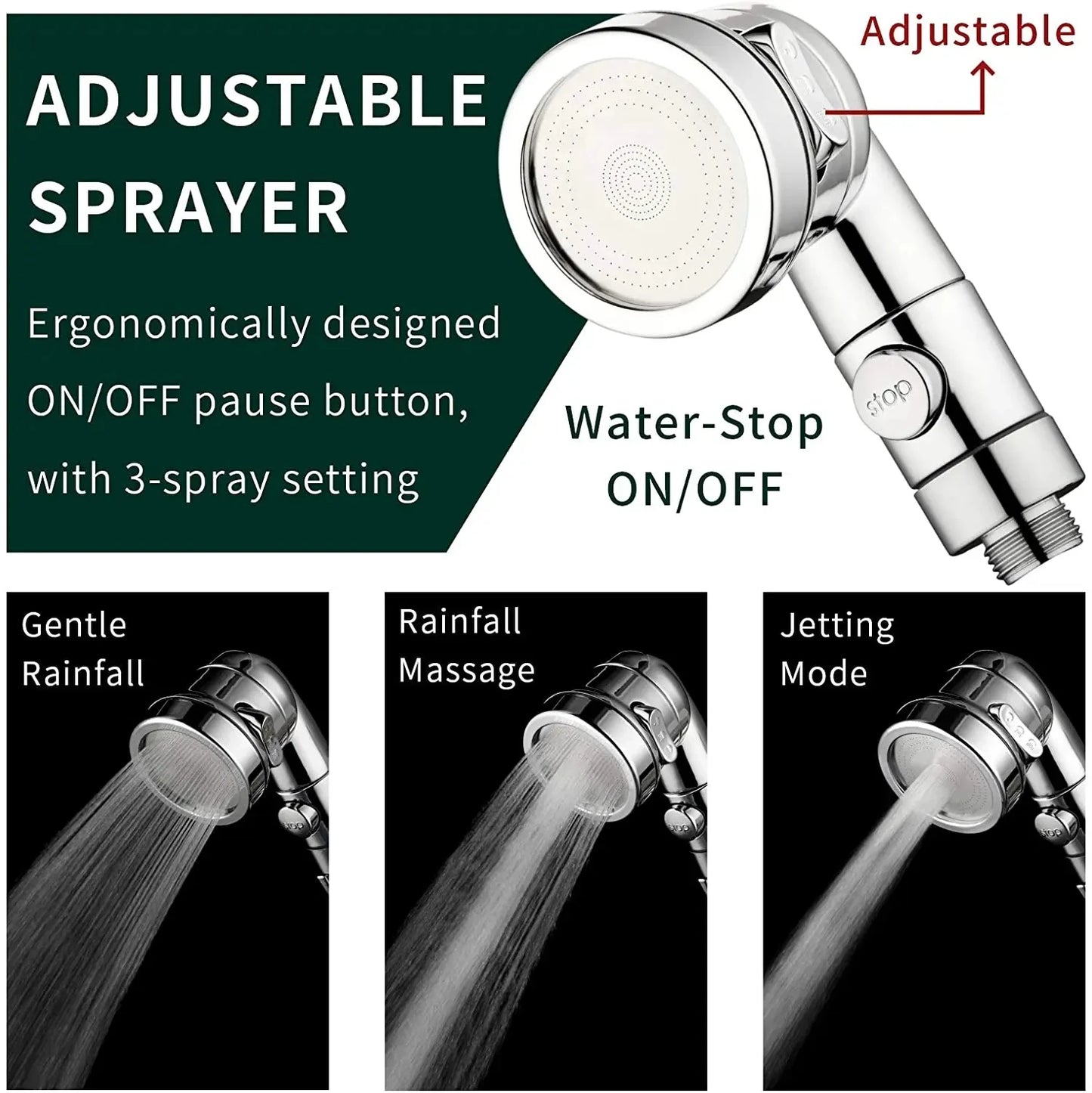 New Handheld Faucet Diverter Valve Shower Head For Home Bathroom Kitchen Faucet Adapter Set Adjustable Diverter Valve Faucet