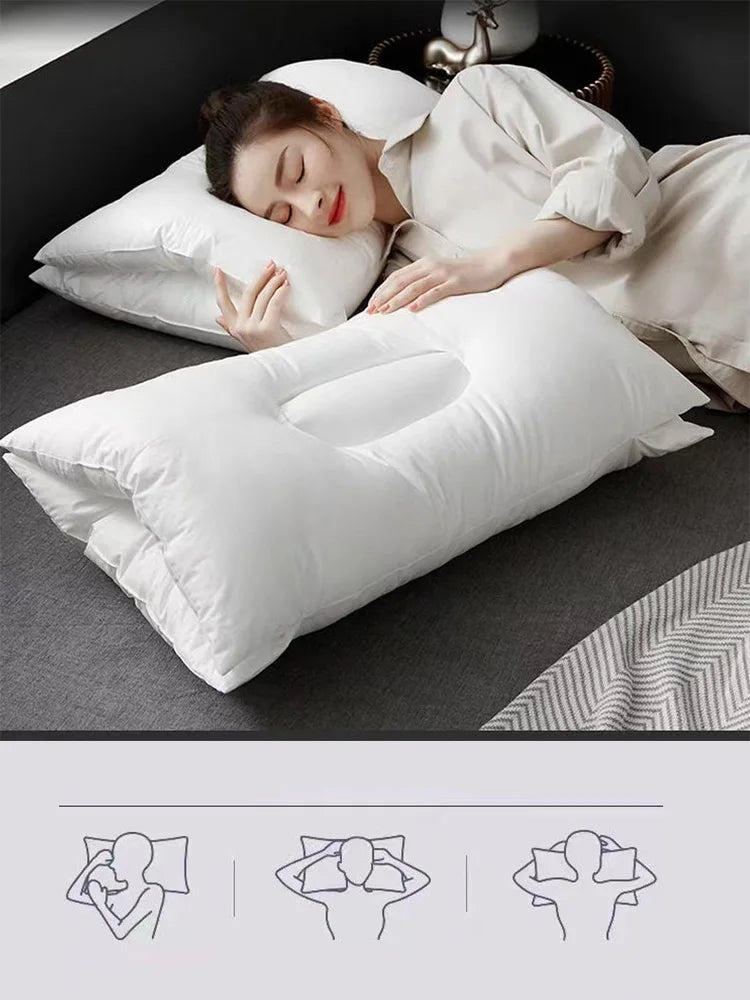 Almohadas suaves para aliviar el dolor de cuello, almohada antiarrugas antironquidos, ayuda a dormir