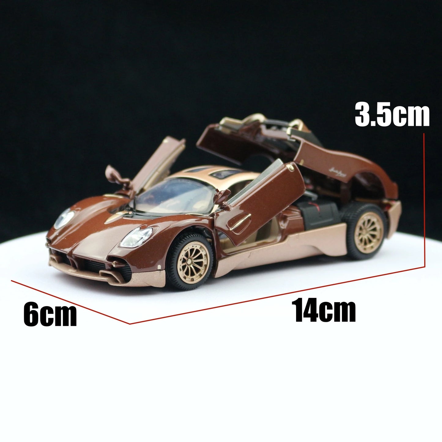 Pagani Utopia-Coche de juguete modelo CCA 1:32 para niños, juguete en Miniatura de Metal fundido a presión, Colección Super Sport Sound &amp; Light, regalo para niños, 1/32