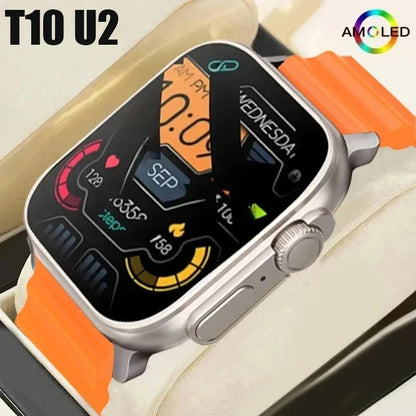 Nuevo reloj inteligente T10 U2 49mm 2024 nuevo NFC hombres mujeres GPS pista Bluetooth llamada BT juegos de música carga inalámbrica Smartwatch