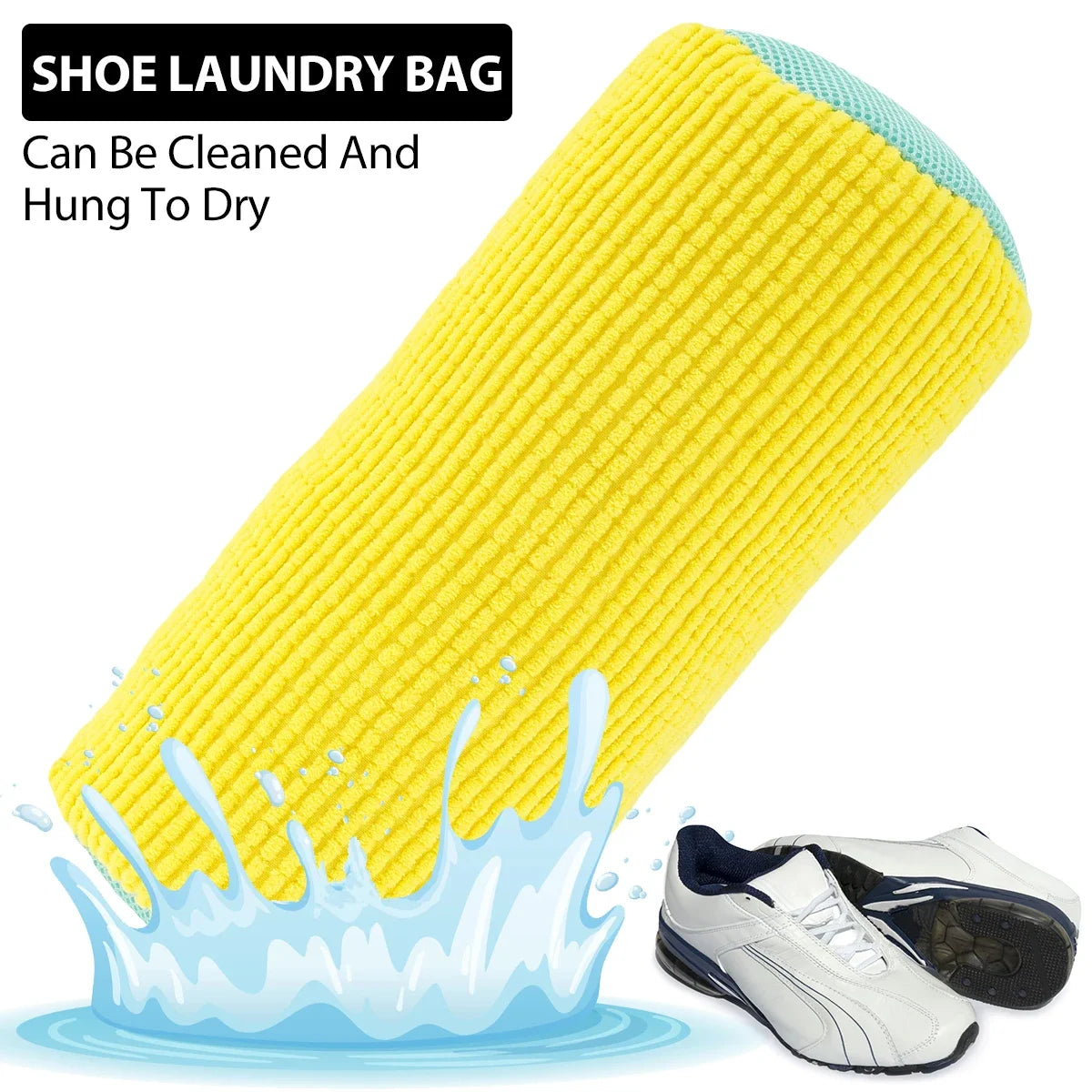 1/2PCS Washing Shoes Bag  Protector Fluffy fibers Polyester Washing Shoes Machine Friendly Laundry Bag Drying Bags