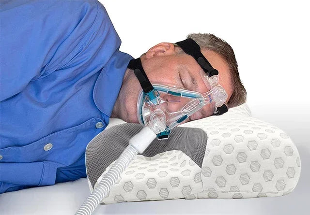 Almohada funcional CPAP de contorno sin olor, almohada de espuma viscoelástica para uso médico/paciente/Hospital