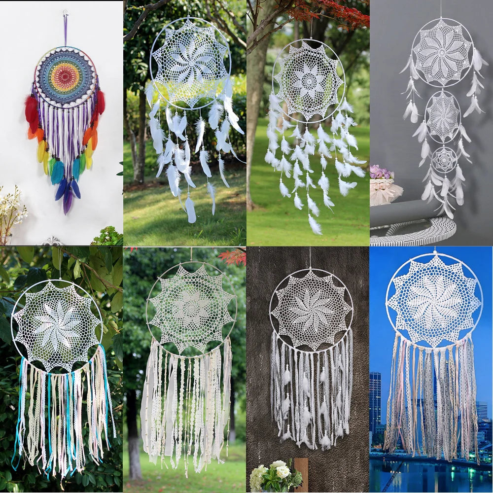 New Hollow Wind Chime Hanging Ornaments Large Dream Catcher Home Decoration Bedroom Living Room Wall Hanging Decorative Pendant