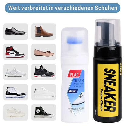 Shoe Cleaning Kit - White Shoe Cleaner Kit - footwear cleaning kit - Suede Shoe Cleaning kit - Soft Bristle Brush and Microfiber