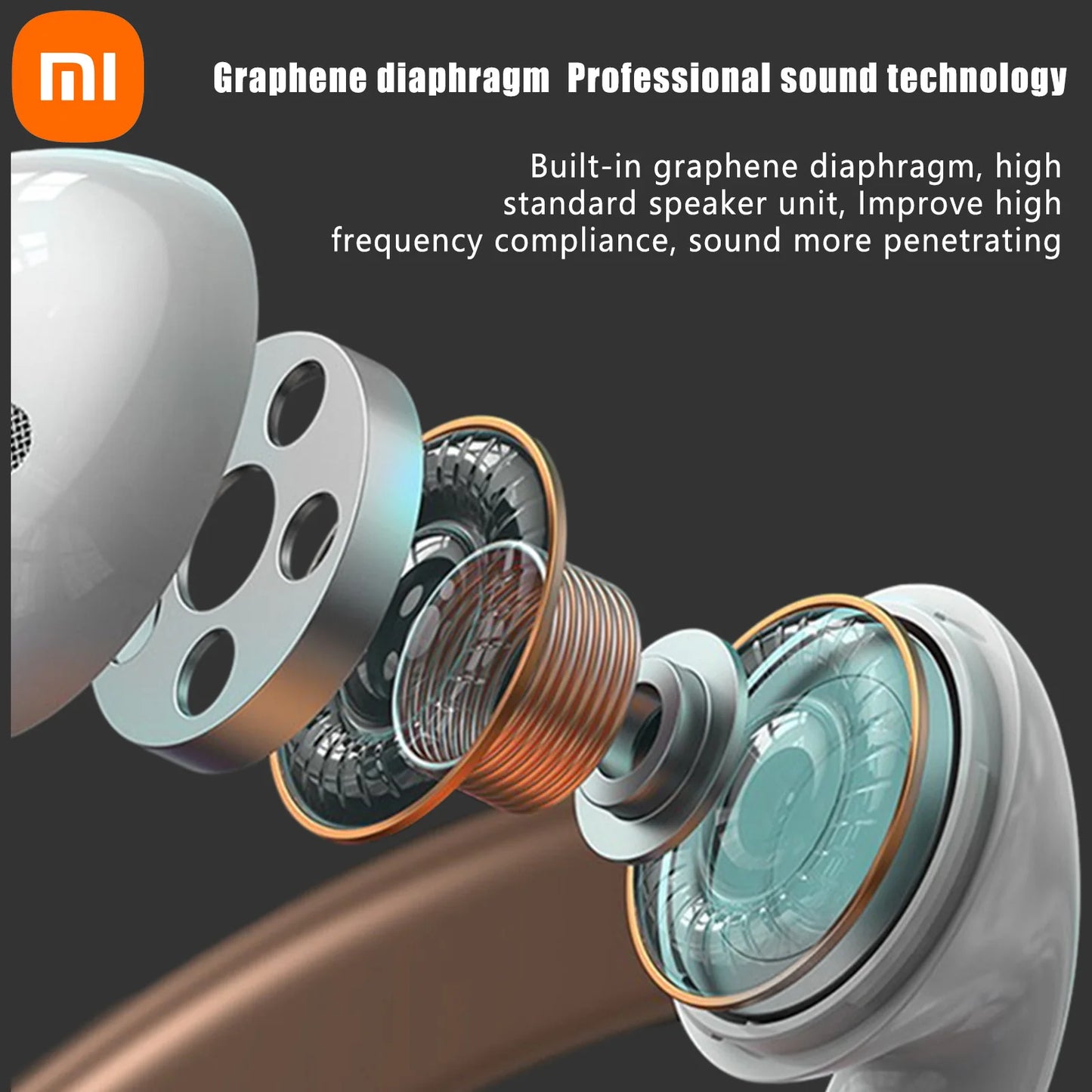 XIAOMI-auriculares inalámbricos AP05 Buds5, cascos con sonido estéreo HIFI, Bluetooth 5,3, deportivos, con micrófono, para Android e iOS