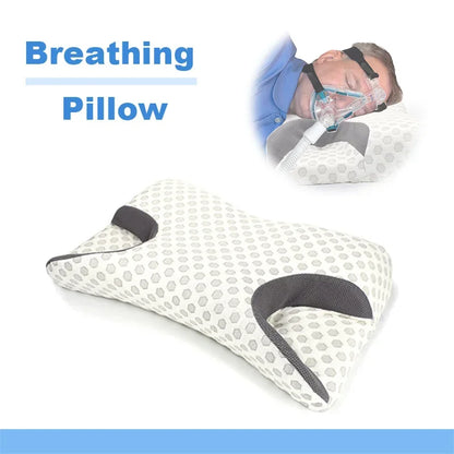 Almohada funcional CPAP de contorno sin olor, almohada de espuma viscoelástica para uso médico/paciente/Hospital