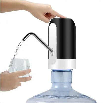 1pcWhite/Black Water Bottle Pump USB Charging Auto Switch Drinking Dispenser Charging One Click Auto Switch Drink Pump Dispenser