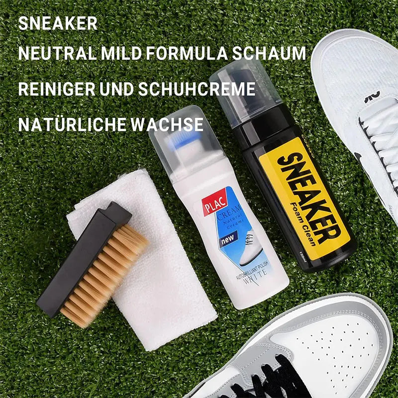 Shoe Cleaning Kit - White Shoe Cleaner Kit - footwear cleaning kit - Suede Shoe Cleaning kit - Soft Bristle Brush and Microfiber