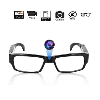 Minicámara de 1080p para grabar vídeo HD, gafas inteligentes para conducir, montar en bicicleta, con cámara para exteriores