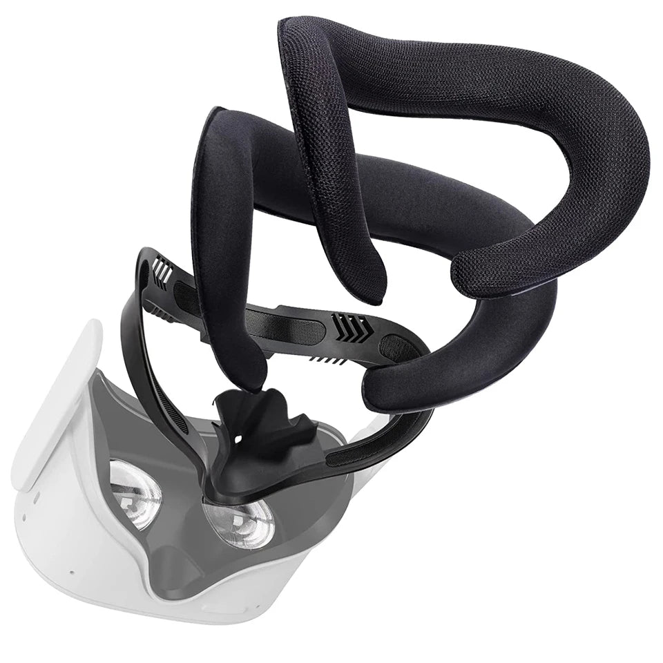 Soporte de interfaz facial en forma de 3D para Oculus Quest 2, almohadilla transpirable para el sudor, repuesto de espuma