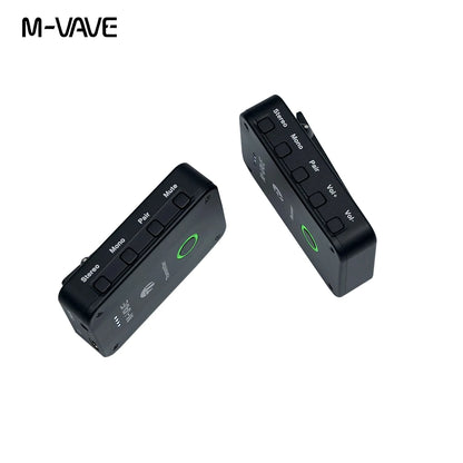 Sistema de Monitoreo de auriculares inalámbrico M-VAVE, transmisor receptor recargable, estéreo, Mono y función de silencio, 2,4 GHz