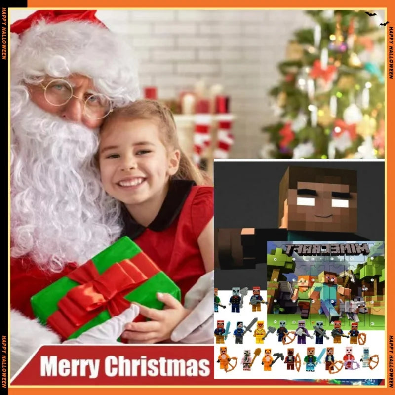 Caja ciega con calendario, Minecraft Cosplay, Australia, Smiggle, My World Block, 24 cuenta atrás, colección de cajas ciegas, regalo de vacaciones de Navidad