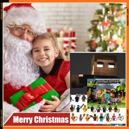 Caja ciega con calendario, Minecraft Cosplay, Australia, Smiggle, My World Block, 24 cuenta atrás, colección de cajas ciegas, regalo de vacaciones de Navidad