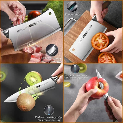 High-end kitchen knife, 1/4/6pcs domestic women's professional kitchen utensils, cutting vegetables and fruits and vegetables